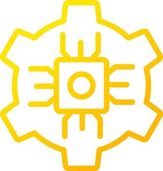 diseño de icono creativo de cpu vector