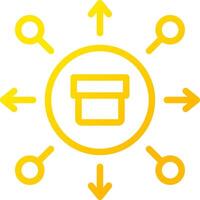Distribution Creative Icon Design vector