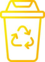 Recycling Bin Creative Icon Design vector