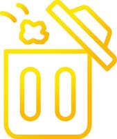 Throwing Trash Creative Icon Design vector
