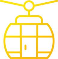 Cable Car Creative Icon Design vector