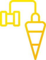 Plumb Bob Creative Icon Design vector