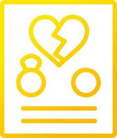 Divorce Creative Icon Design vector
