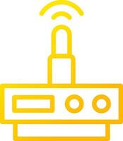 diseño de icono creativo de enrutador wifi vector