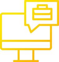 Line Yellow Gradient Design vector