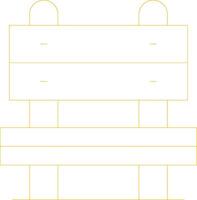 Bench Creative Icon Design vector