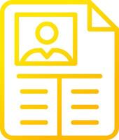 Line Yellow Gradient Design vector
