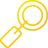 Magnifying Glass Creative Icon Design vector