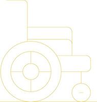 Wheelchair Creative Icon Design vector