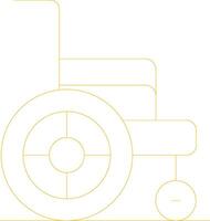 Wheelchair Creative Icon Design vector