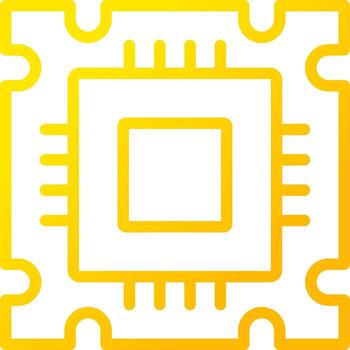 Processor Creative Icon Design vector
