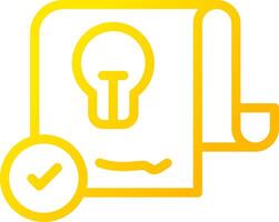 Patent Creative Icon Design vector