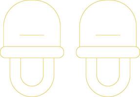 Slippers Creative Icon Design vector