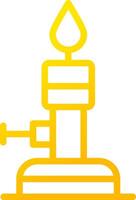 Bunsen Burner Creative Icon Design vector