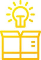 Think Out Of The Box Creative Icon Design vector