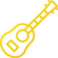 Acoustic Guitar Creative Icon Design vector