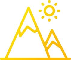 Mountain Creative Icon Design vector
