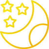 Moon Creative Icon Design vector
