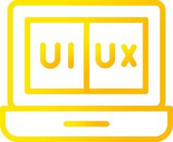 ui ux creativo icono diseño vector