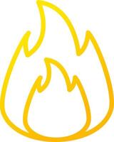 On Fire Creative Icon Design vector