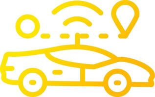 Self Driving Creative Icon Design vector