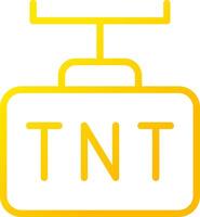 diseño de icono creativo tnt vector