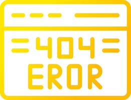 Diseño de icono creativo de error 404 vector