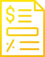Bill Creative Icon Design vector