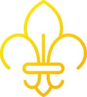 Fleur De Lis Creative Icon Design vector