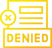 Denied Creative Icon Design vector