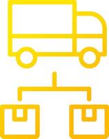Line Yellow Gradient Design vector