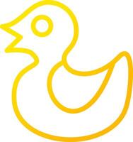 Rubber Duck Creative Icon Design vector