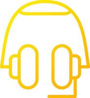 Headphones Creative Icon Design vector