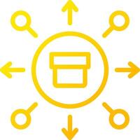 Line Yellow Gradient Design vector