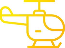 Helicopter Creative Icon Design vector