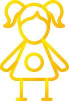 Doll Creative Icon Design vector