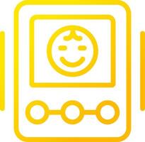 Baby Monitor Creative Icon Design vector