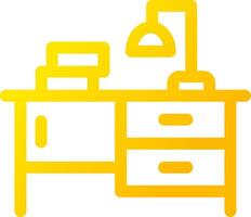 Study Table Creative Icon Design vector