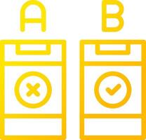 AB Testing Creative Icon Design vector