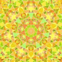 Geometrical polygonal circular tile pattern background - colorful abstract hypnotic vector graphic