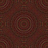 Oriental brown polygon mandala mosaic pattern background - bohemian abstract kaleidoscope geometrical vector art graphic design