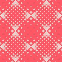 Geometric seamless halftone square pattern background - repetitive abstract vector design with squares