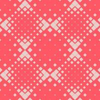 Geometric seamless halftone square pattern background - repetitive abstract vector design with squares