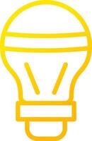 LED Bulb Creative Icon Design vector