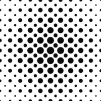 Simple seamless black and white dot pattern vector