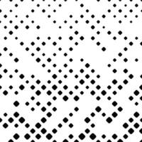Diagonal square pattern background - abstract black and white vector illustration from squares