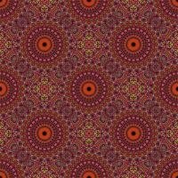 Abstract geometrical gemstone mandala mosaic pattern design background - elegant floral oriental bohemian colorful vector art illustration