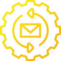 Marketing Automation Creative Icon Design vector