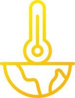 Global Warming Creative Icon Design vector