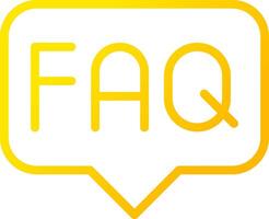 FAQ Creative Icon Design vector